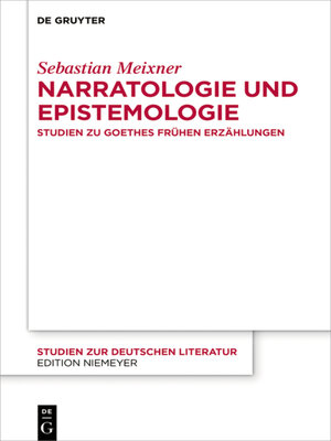 cover image of Narratologie und Epistemologie